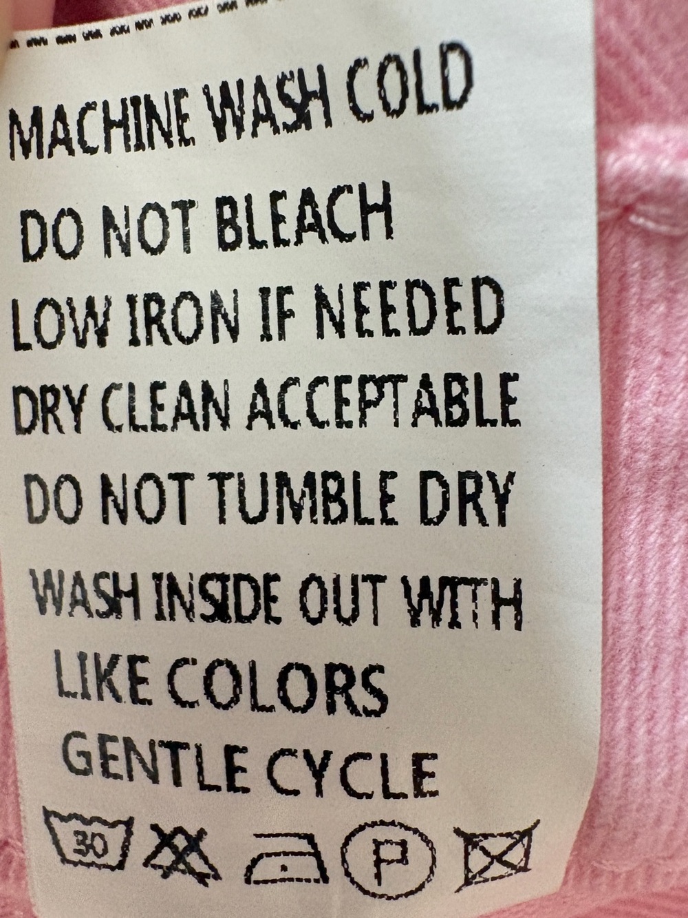 Luvamia Pink Wide Leg Cropped Jeans Medium High Rise Patch Pocket NWT - Picture 6 of 6